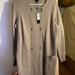 Talbots Tan Long Sleeve Dress sweater